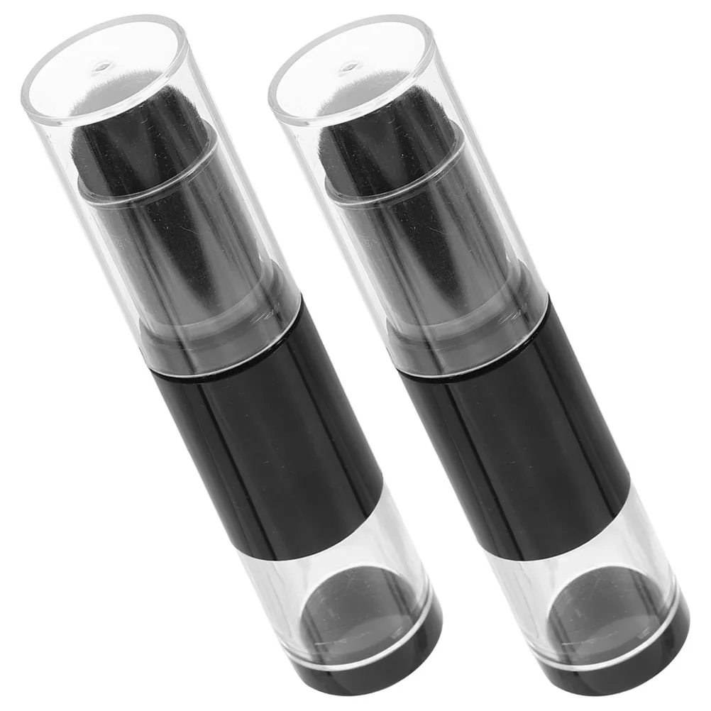 قطعتان من فرشاة البودرة القابلة لإعادة الملء مع فرشاة محمولة للزجاجة مدمجة للسفر