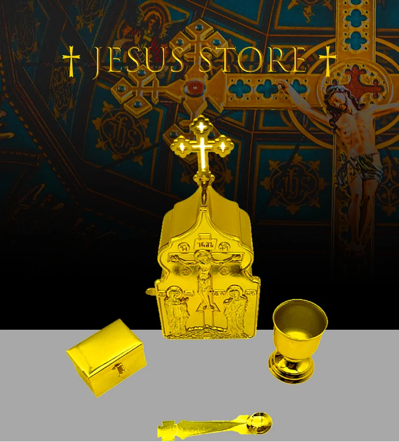 orthodox kreuz Orthodoxe Kreuz Religiöse Gegenstände Katholischen Christian Decor Religiöse Gegenstände Crusifix Jesus Murrale juego de vela rosario y biblia – Detail 2