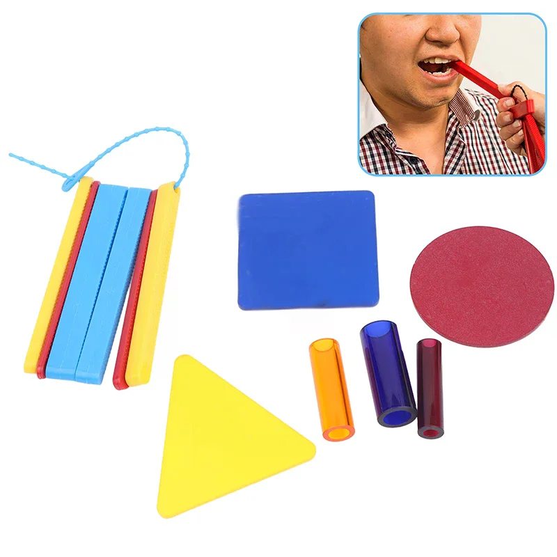 Professional Jaw Dental Bite Blocks Exerciser Tongue Muscle Trainer Speech Therapy Essential Sensory Speech Training Tool