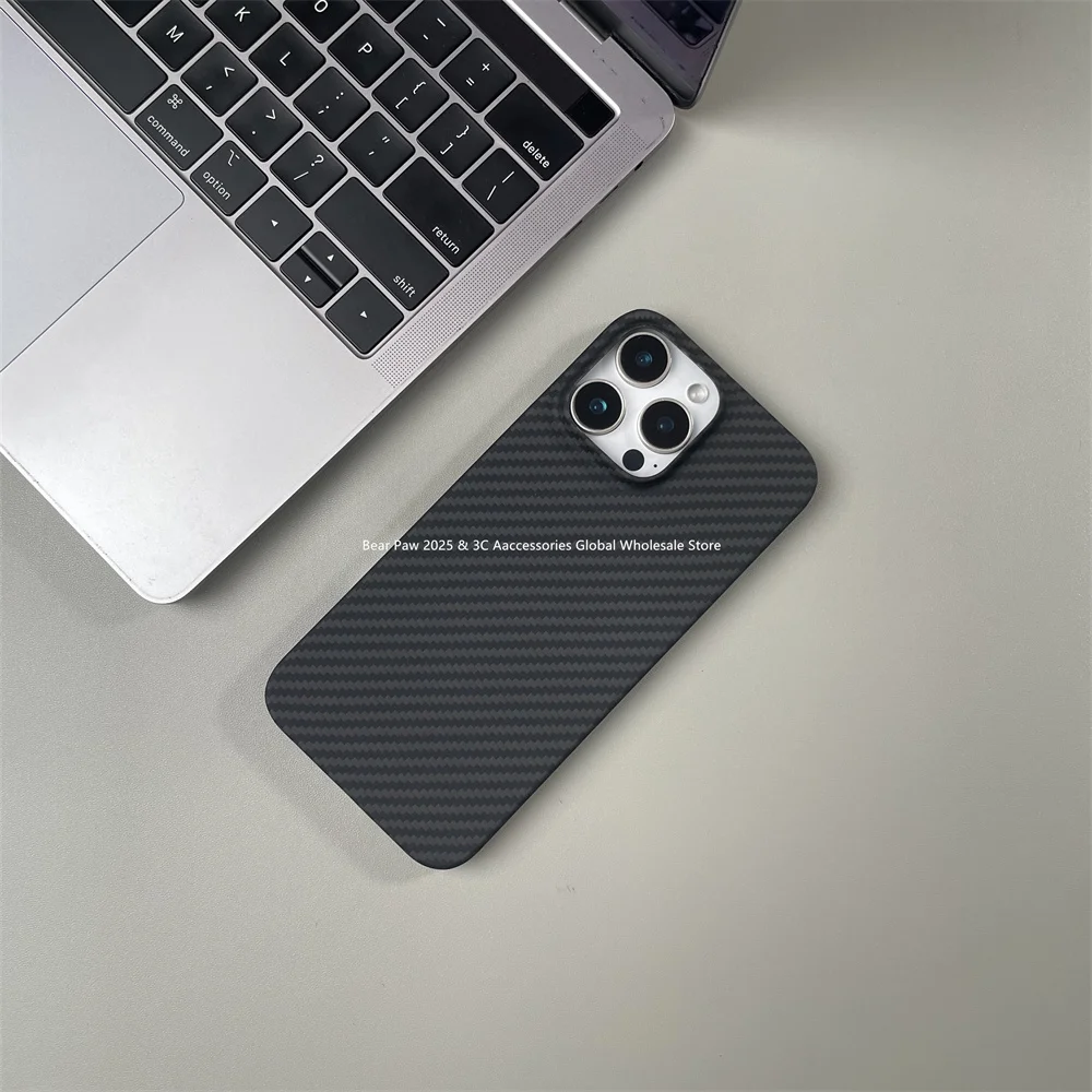

Новые чехлы для iPhone 16 Pro Max из настоящего кованого углеродного волокна для 16 Pro Max Чехлы с защитой от падения Ультратонкий чехол из арамидного волокна для 16 Pro