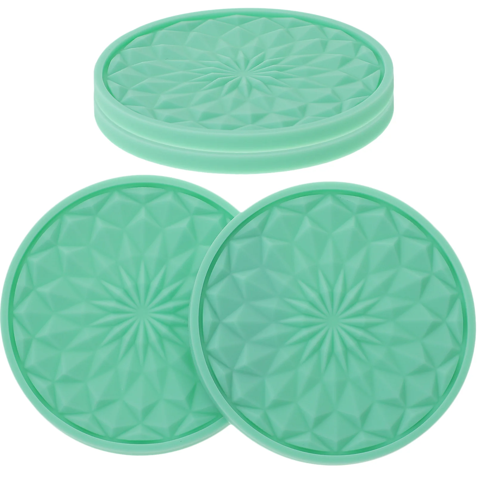 

4Pcs Car Accessories Cup Coaster Set Non-Slip PVC Drink Mat for Vehicle Cup Holders Scratch Proof Tumbler Pads for Daily Use