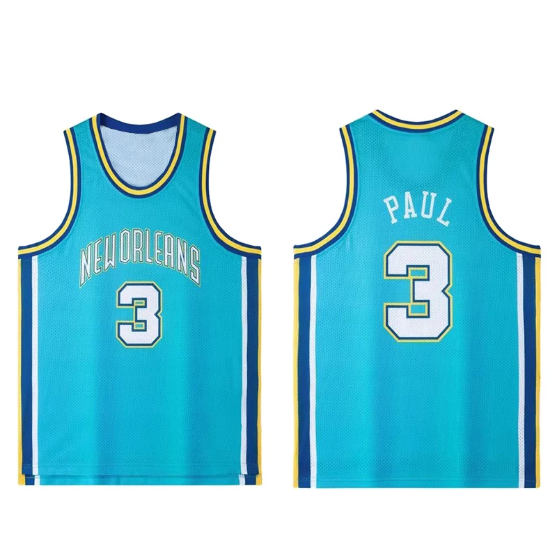 24-25 Latest Summer Specials Popular Team Pelicans Famous Star Great No. 3 Mesh Vest Basketball Shirt Fast Drying Breathable Top