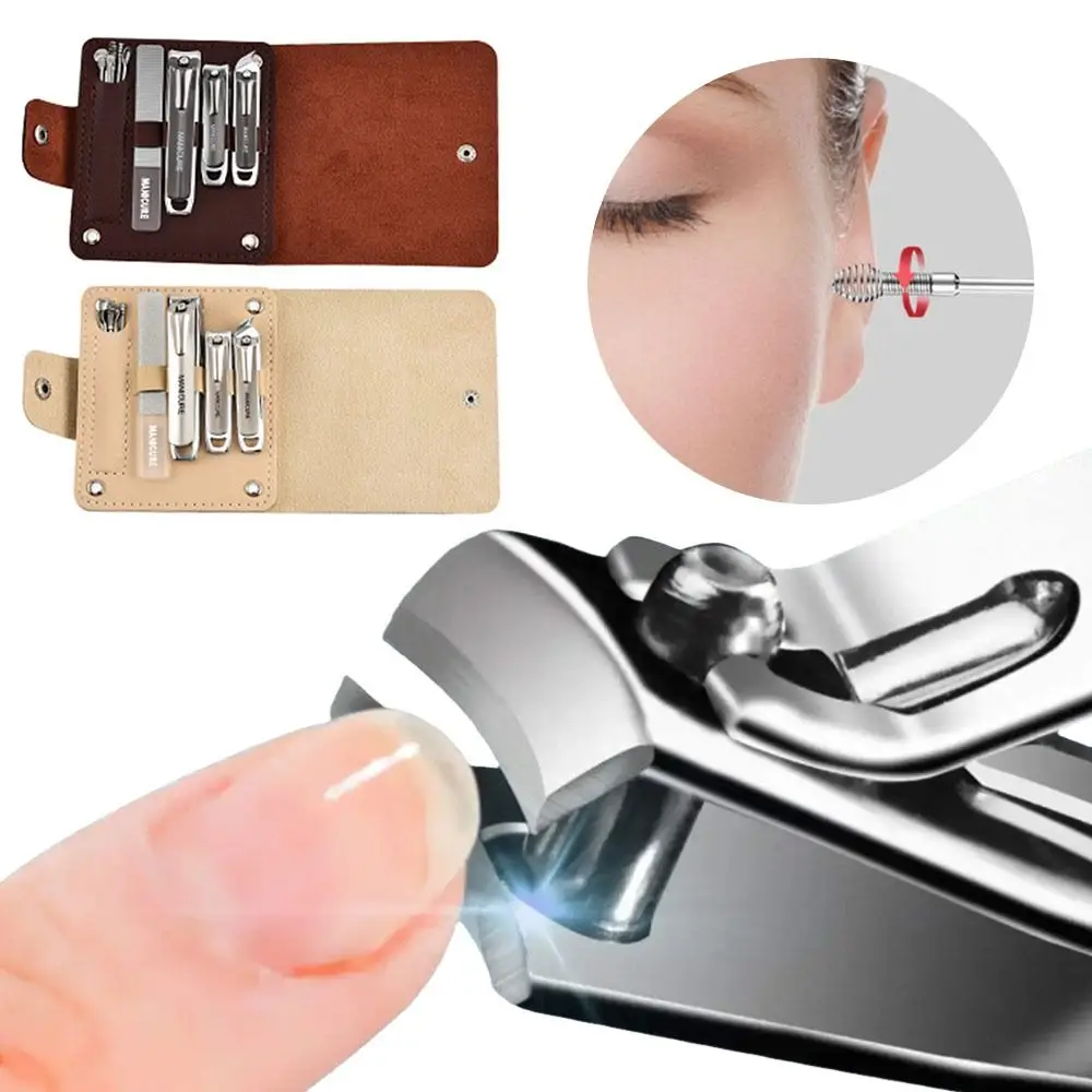 

New Portable Nail Clippers Set Nail Care and Beauty Stainless Steel Manicure and Pedicure Kit Nail Tools Nail Clipper