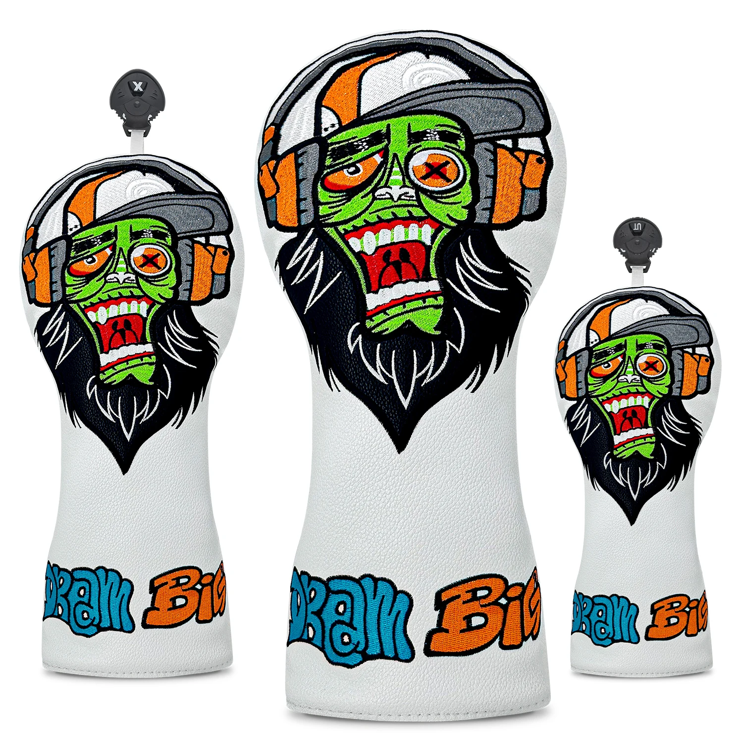 Fashion Beard Pattern Golf Club Headcover, Golf Accessories, Dustproof & Durable, Offer Reliable Club Protection