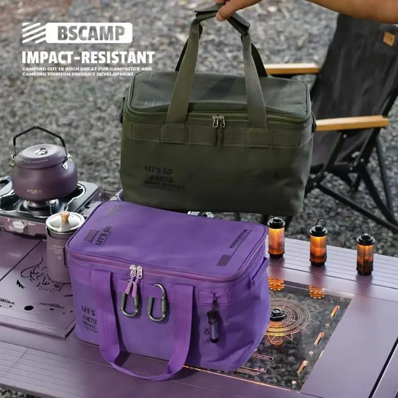 

Kitchenware Anti-Collision Outdoor Storage Bag, Large Capacity Folding Tactical Field Camping Equipment Waterproof Storage Bag