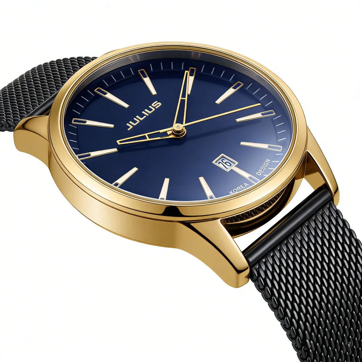 

Мужские часы Auto Date Julius Homme, японские кварцевые часы, модные ретро-часы, часы из нержавеющей стали, подарочная коробка на день рождения для мальчика, подарок на день Святого Валентина