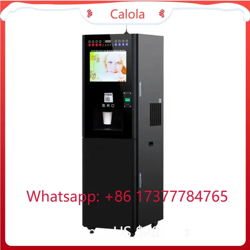 3 Flavors Hot Cold Dual Temperature Coffee Vending Machine Coin Bill Self-Service Vending Machine