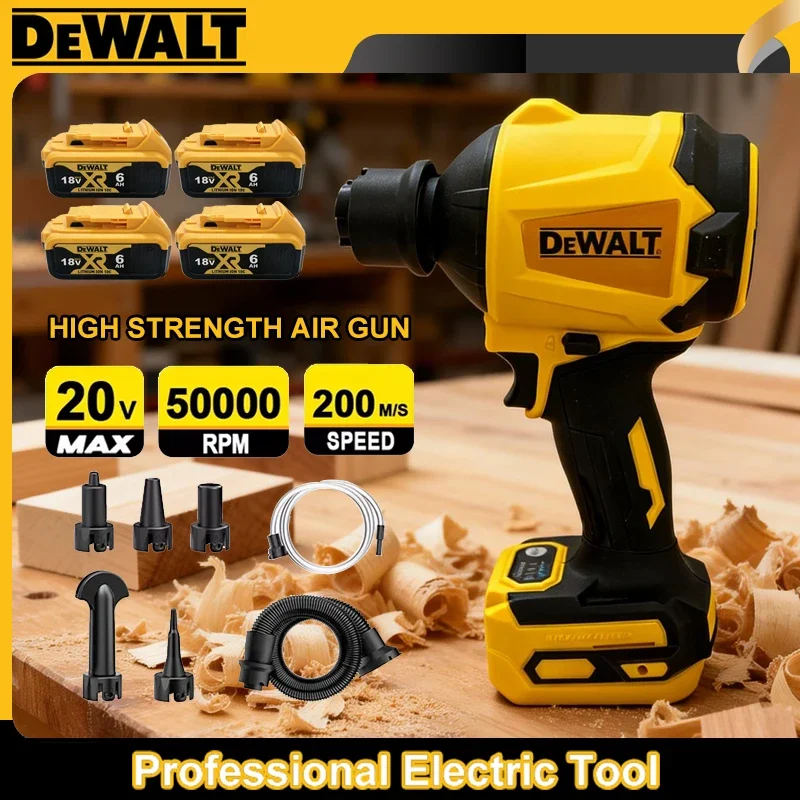 

Беспроводная воздуходувка Dewalt с бесщеточным двигателем, электрическая воздуходувка-пылесос, ручной вентилятор для аккумулятора Dewalt 20V