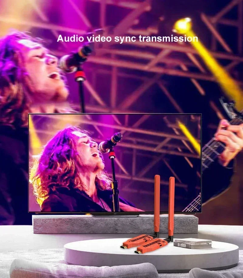 Bezprzewodowy adapter HDMI do transmisji wideo 1080p 4K, nadajnik i odbiornik do kamery, laptopa, komputera, telewizora, projektora, zasięg 50m 100m 150m