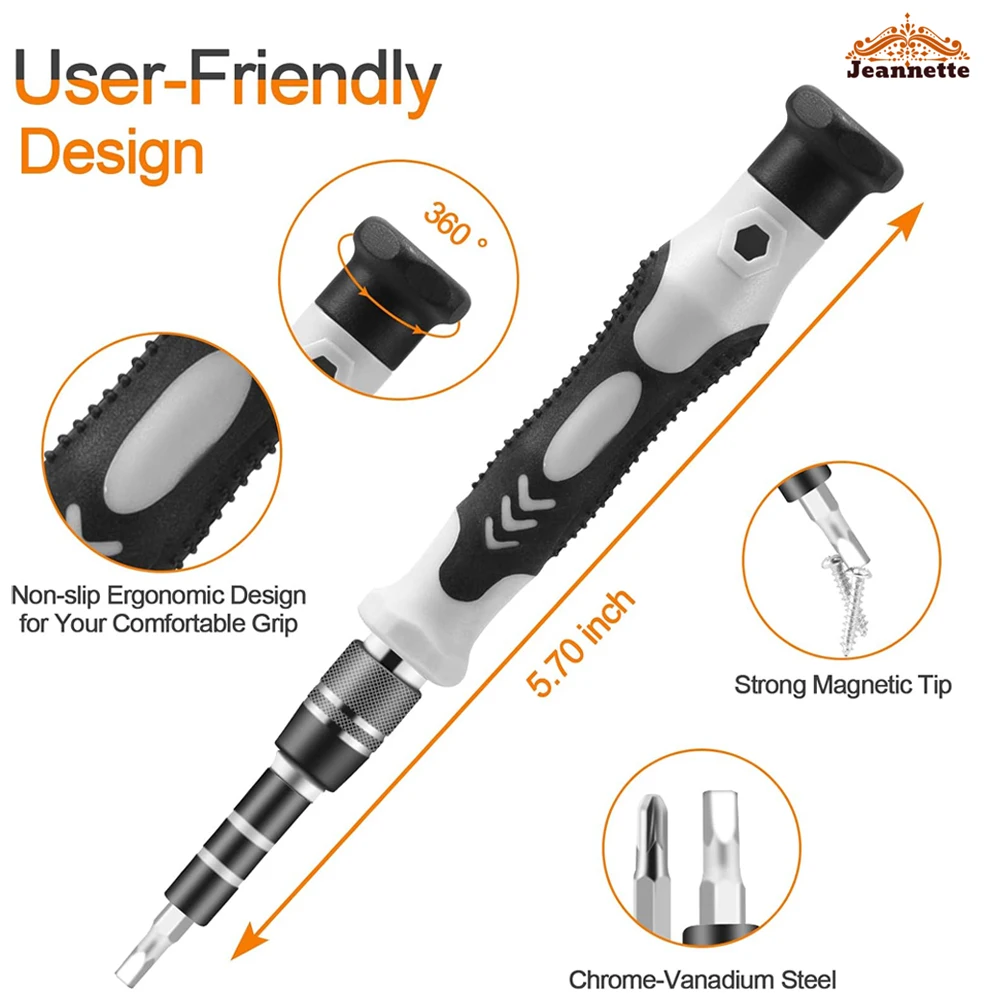 115 in 1 Multifunctional Manual Screwdriver Set, Hardware Tools, Computer, Mobile Phone, Clock, Disassembly and Repair Tool