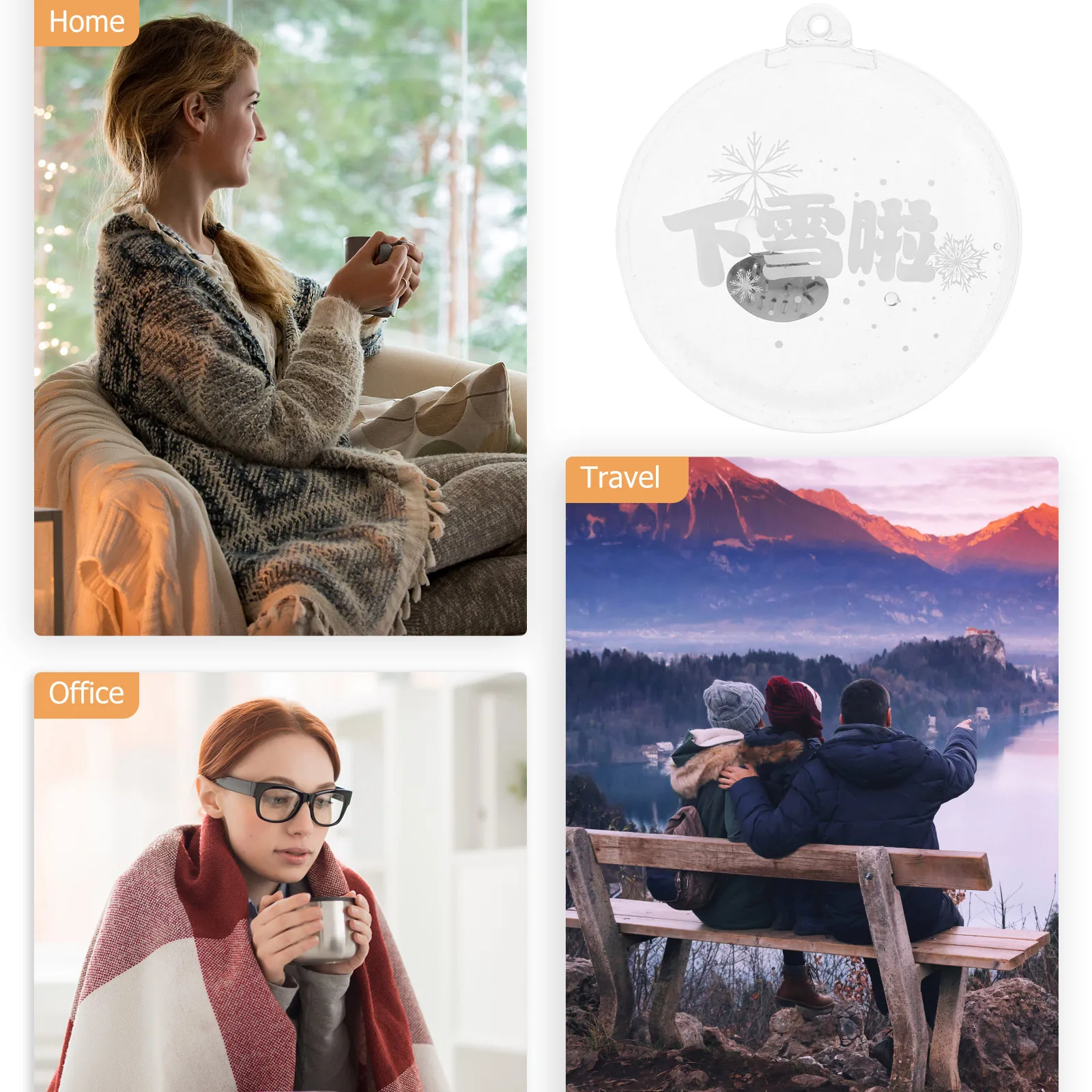 

3pcs Winter Cartoon Self-Heating Handbags Assorted Colors Reusable Durable Pvc Warm Gel Bags For Office Home Skiing Outdoor