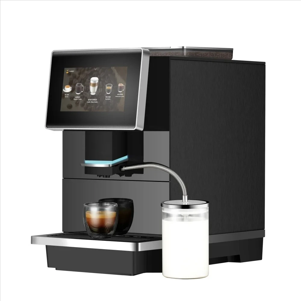 

Self-Clean Espresso Coffee Machine Automatic Office Cafe Household Coffee Maker Easy Service One-Touch Brew