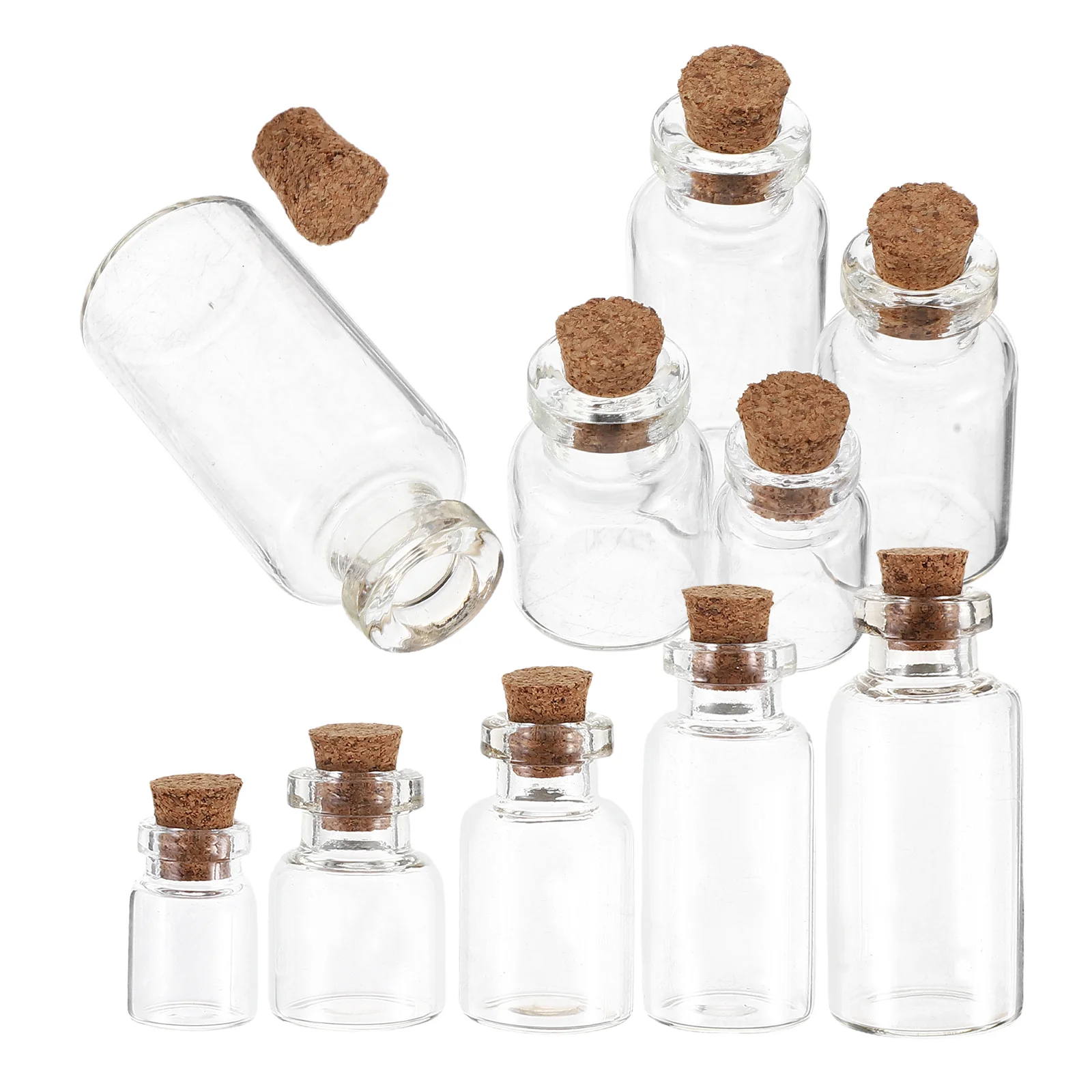 Small Containers with Lids Glass Test Tube Crafts Cork
