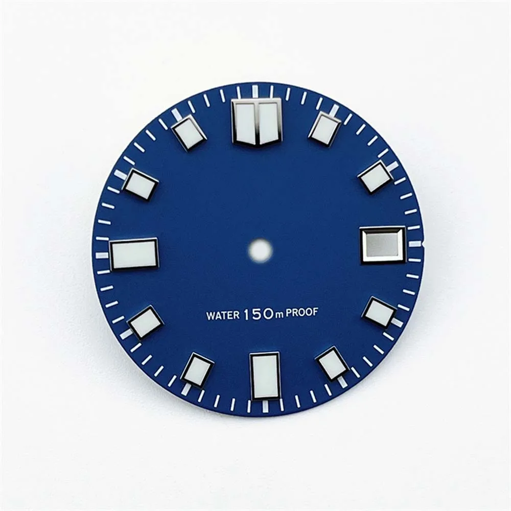 28.5mm Green Luminous Watch Dial for NH35/4R35 Movement Mechanical Watch Accessory Green/Blue/White/Black Watch Face