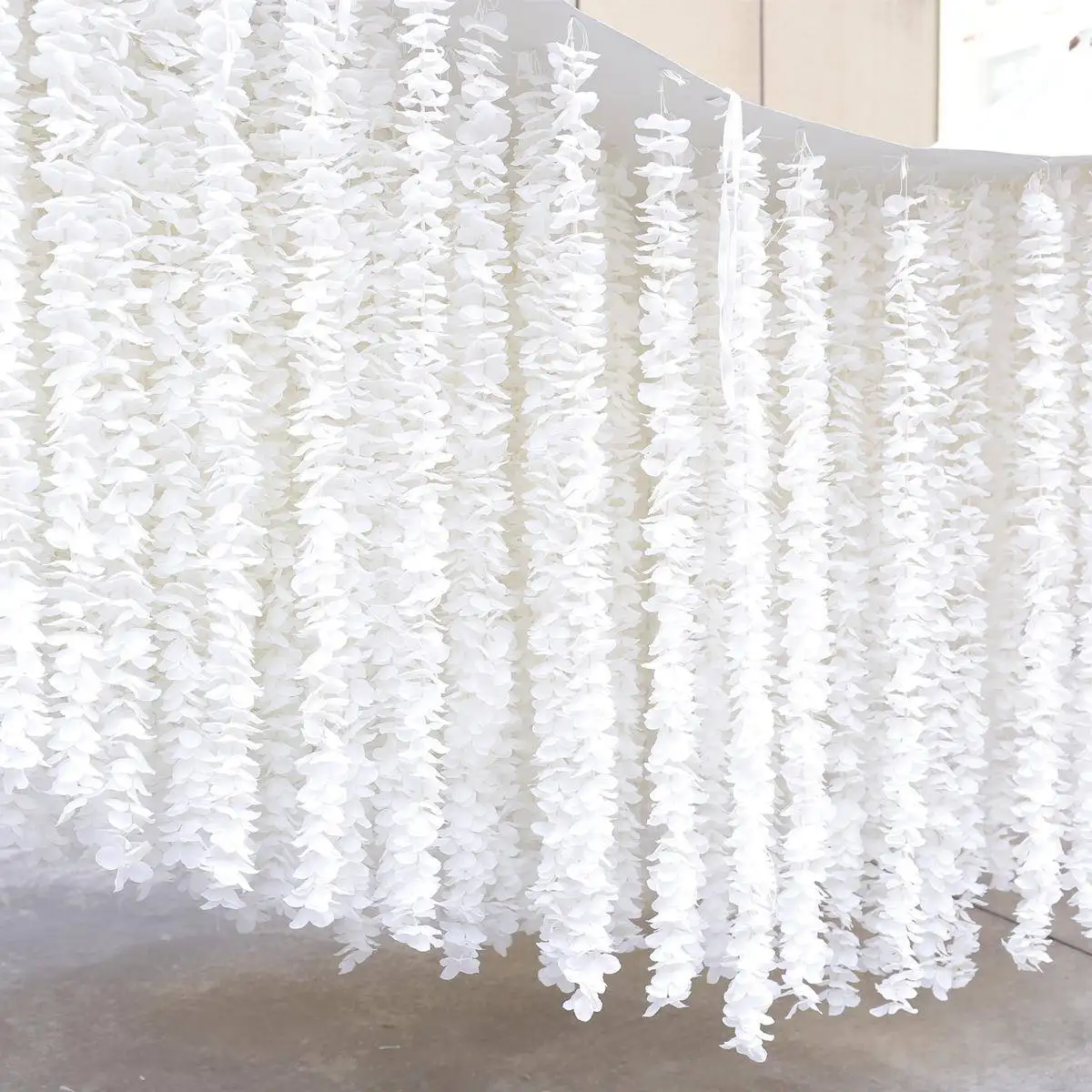 Purely hand-sewn, cloth bottom hanging orchid string flower wall ceiling decoration flower string wedding arrangement wedding fl