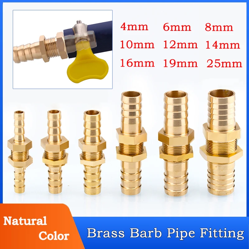 

1 шт. 4 мм, 6 мм, 8 мм, 10 мм, 12 мм, 14 мм, 16 мм, 19 мм, 25 мм, латунный штуцер, фитинг для труб, газовый медный колючий соединитель, адаптер