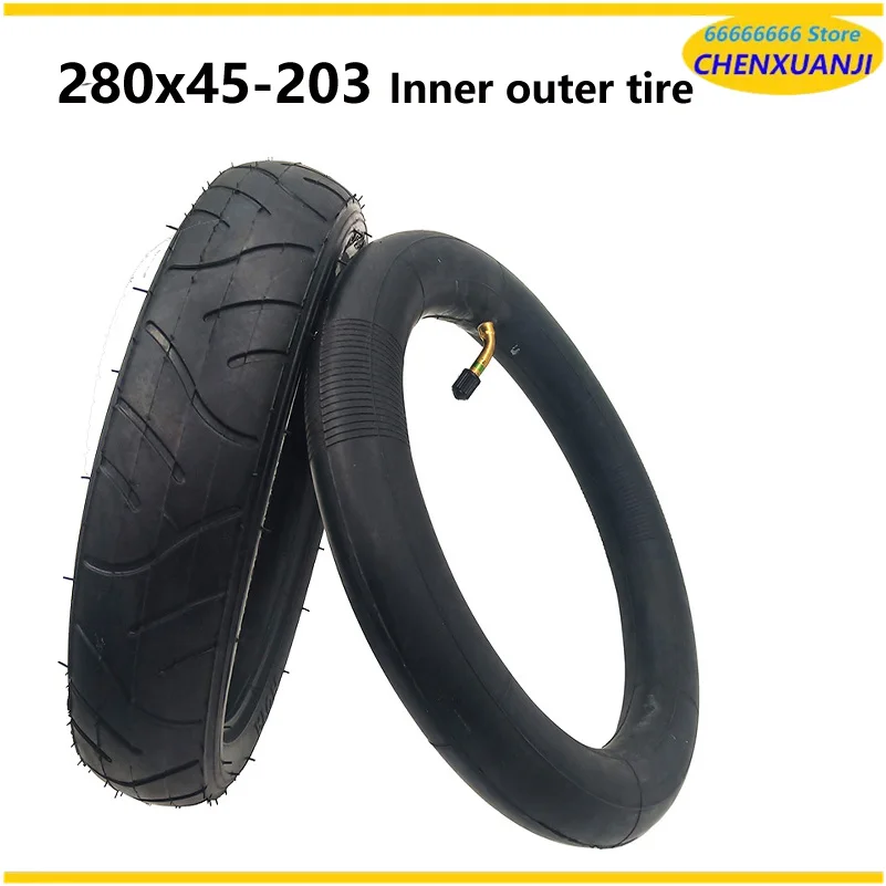 280X45-203 280x65-203 Tyres for Baby Stroller Accessories Thickened Tires Children'sTricycle Trolley Pneumatic Tyres 280*65-203