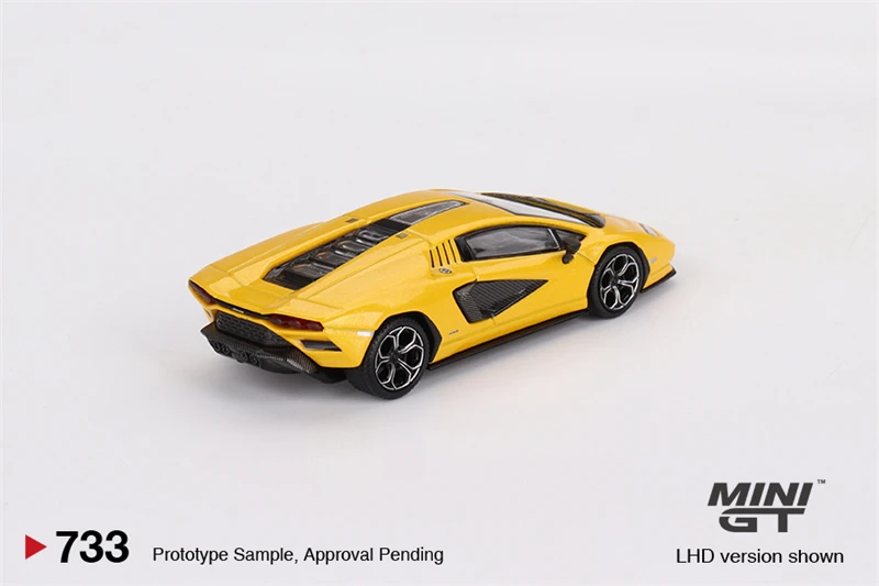 MINI GT 1:64 countach LPI 800-4โมเดลรถใหม่ giallo Orion Diecast