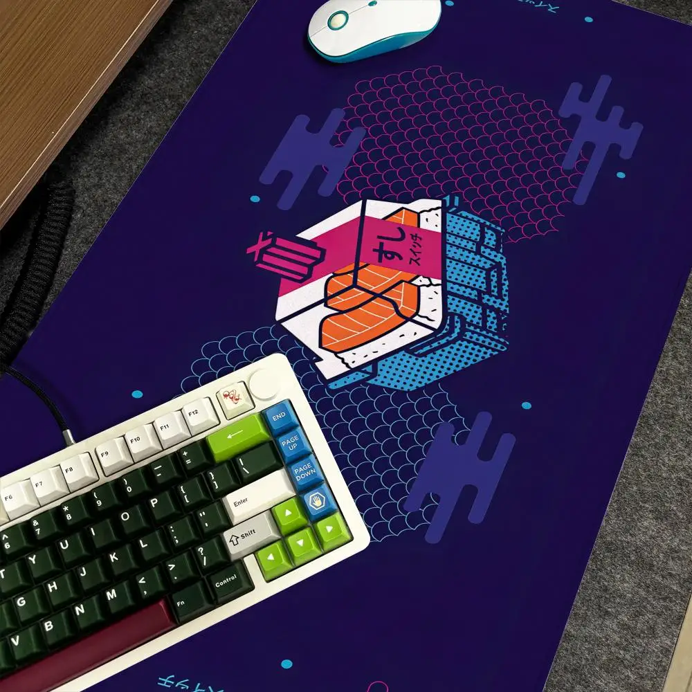 

Switch Pads Kawaii Mouse Pad Xxl Computer Large Size Non-slip Gamer Keyboard 90x40cm Art Design HD Deskmat