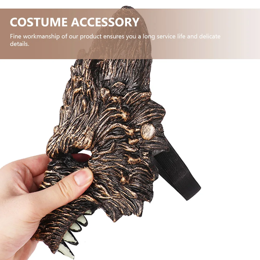 

Wolf Mask Props Pu 3D Animal Design Halloween Costume Accessory For Party Carnival Cosplay Masquerade Outdoor Event Fun