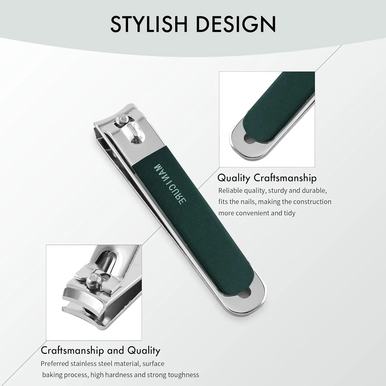 طقم تجميل أظافر من الفولاذ المقاوم للصدأ للرجال والنساء ، مقص أظافر ، مجموعة العناية بالأظافر الاحترافية ، مقص أظافر السفر ، 4 *