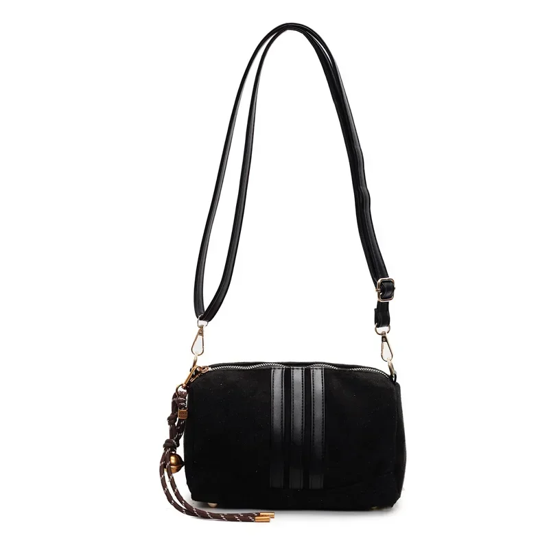 عالية الشعور المرأة 2025 ربيع جديد حقيبة كتف عادية موضة رسول حقيبة الهاتف المحمول ريترو تنوعا المرأة الإبط حقيبة #5