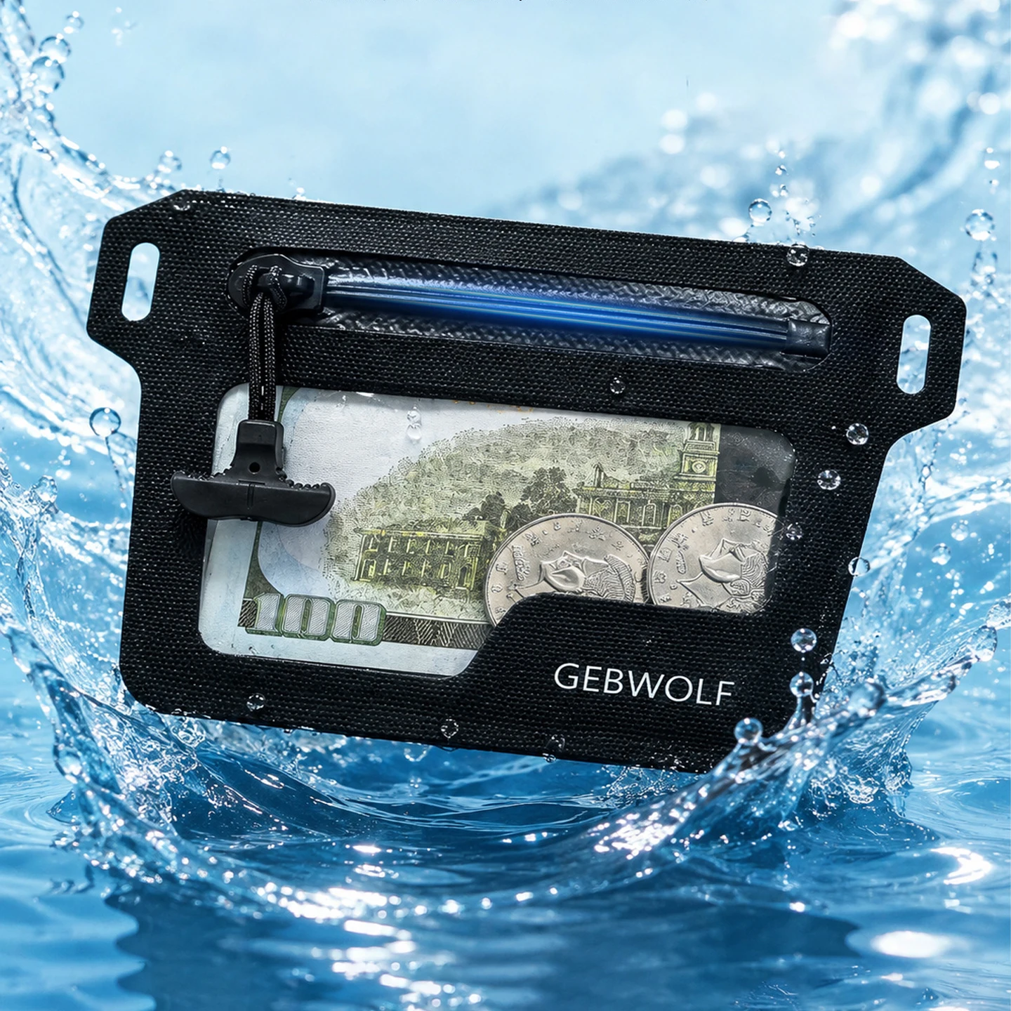 Multifunction Waterproof Mini Wallet Key Coin Card Holder Outdoor Diving Drifting Lightweight Tactical EDC Pouch Small Waist Bag