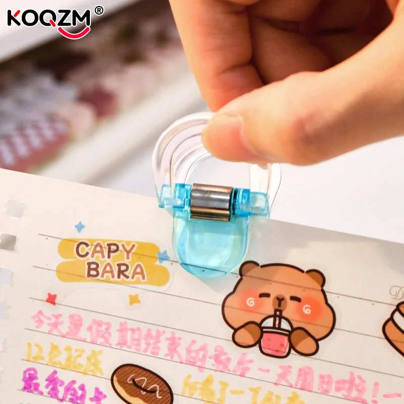 5/10 шт., многофункциональный держатель для страниц, набор разноцветных скрепок для бумаг, мини-прозрачный для заметок, индексный журнал, бытовой