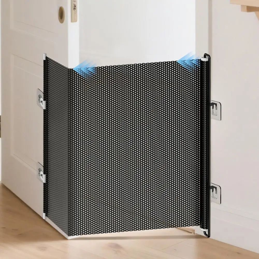 Einziehbares Haustier-Gitter, Flur-Welpen-Zaun, Katzen- und Hundesicherheits-Türbarriere für Zuhause, Wohnung, Büro, Türöffnungen, Flure, Treppen, Küche – Detail 7