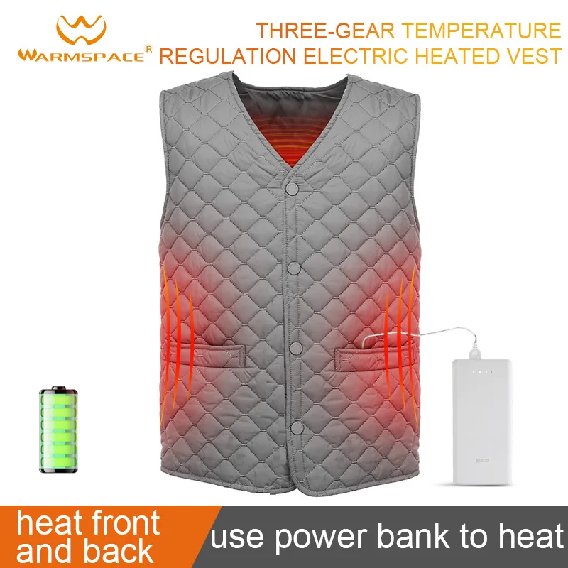 

Heated Vest Zones Electric Heated Jackets Men Women Sportswear Heated Coat Graphene Heat Coat USB Heating Jacket For Camping