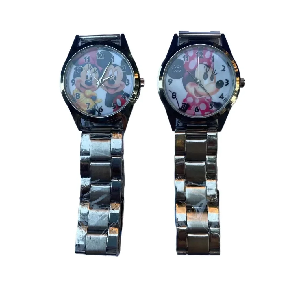 

Disney Mickey Minnie Children Watches Stainless Steel Cartoon Watch for Boys Girls High Quality Quartz Wristwatch Dropshipping