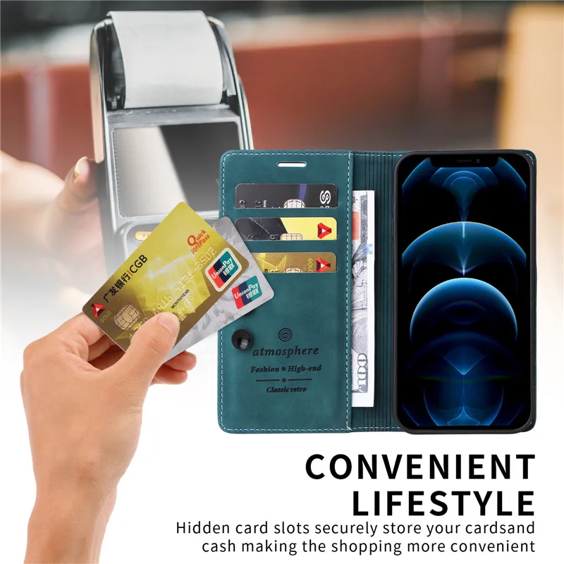Retro Matte Luxury Flip Wallet Case For Samsung Galaxy A14 4G A23 A54 A34 A33 A13 Lite A73 5G A137 A04 Solid Colors Phone Cover
