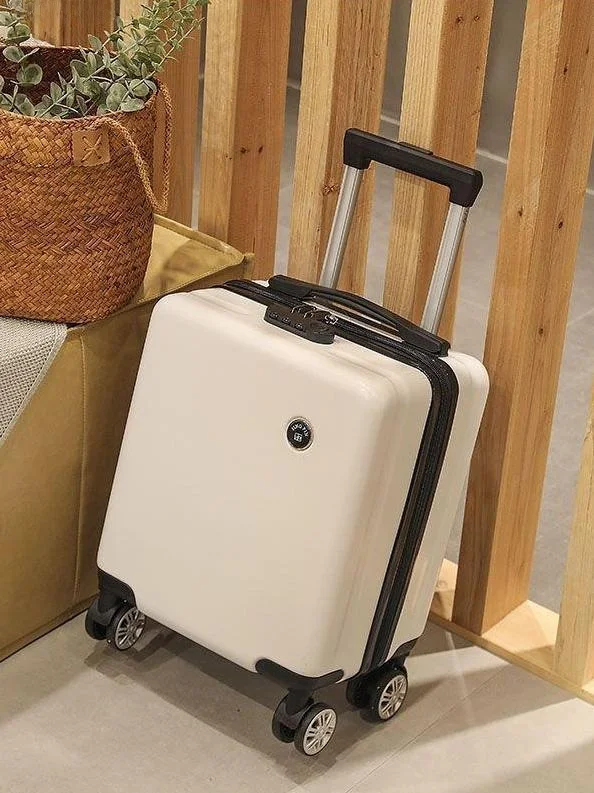  4-Inch Carry-On Suitcase able Air Travel Lage with Four-Wheel Rotation Zipper Closure for Men And Women