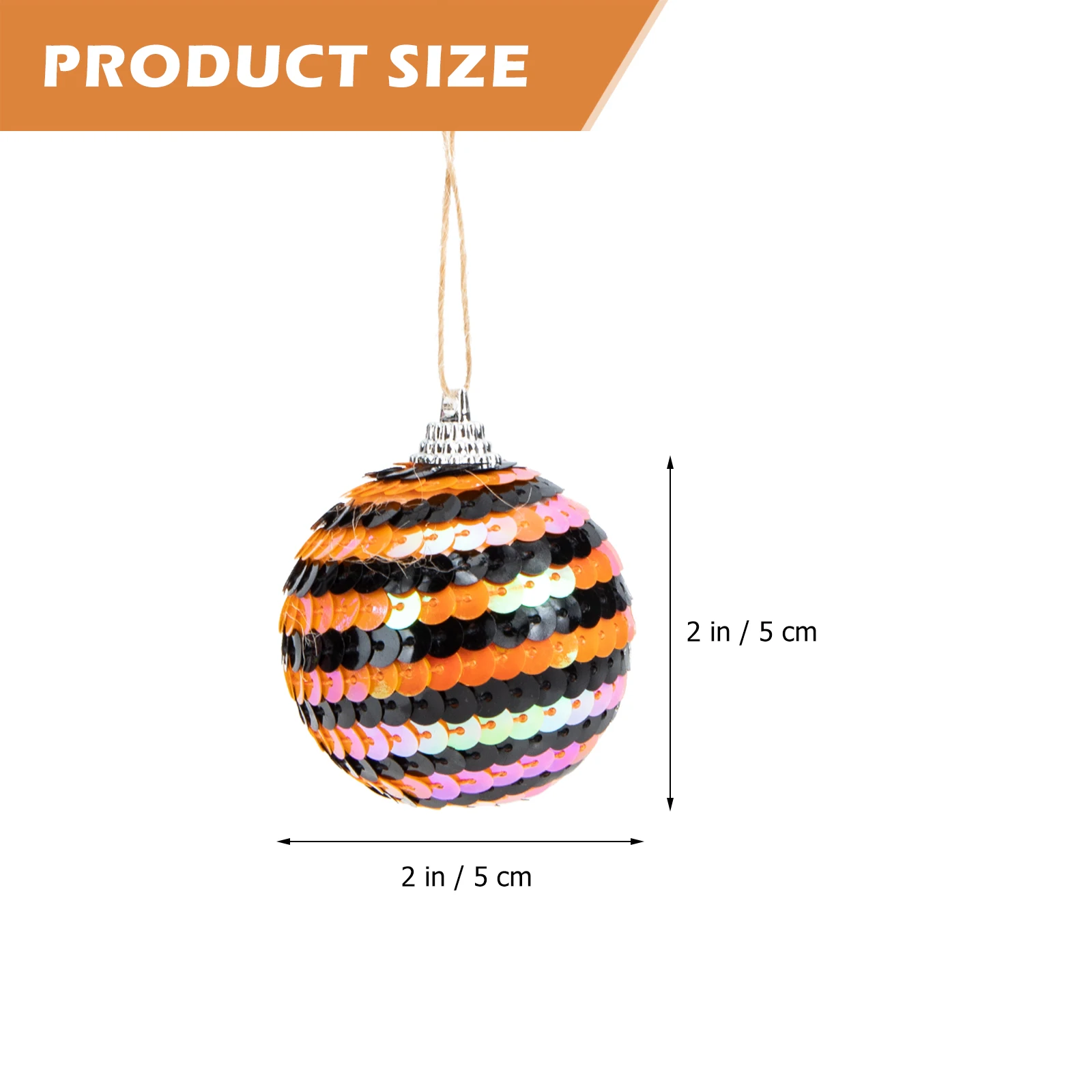 

16 Pcs Sequin Hanging Ball Decorations Decorative Halloween Balls Prom Sphere Plastic Foam Sequins Orbs