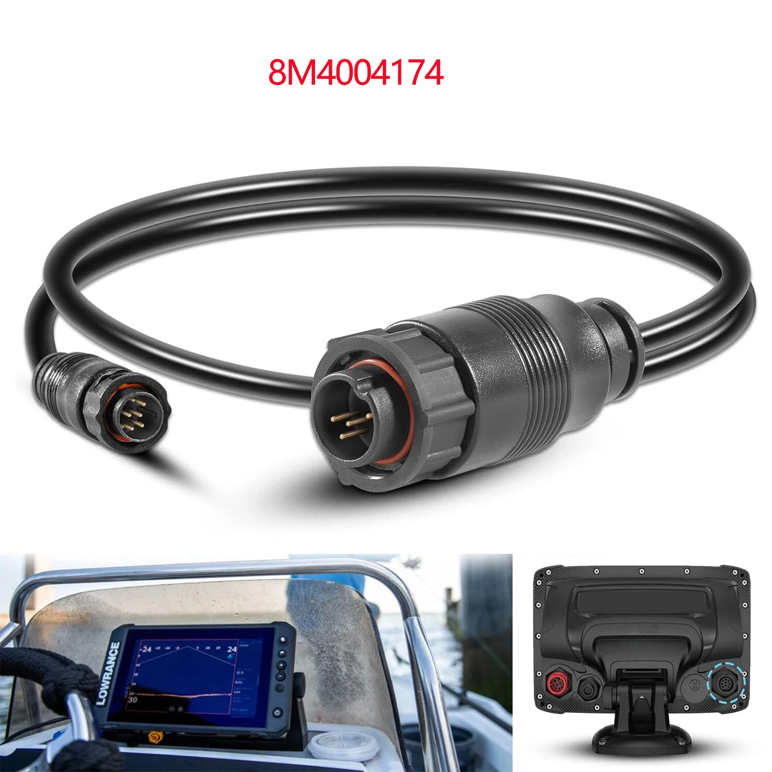 

Кабель-переходник Sonar 8M4004174 — 9-контактный HD+, подходит для Lowrance HDS Carbon/Live, Elite Ti, Ti2, FS с 9-контактным портом датчика Xsonic