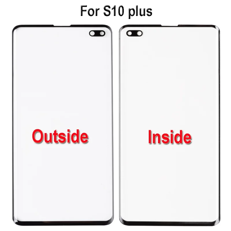 High Quality Front Glass Panel For Samsung Galaxy S10 5G S10 Plus S10E S20 FE S21 Plus Ultra Outer Front Touch Glass Panel