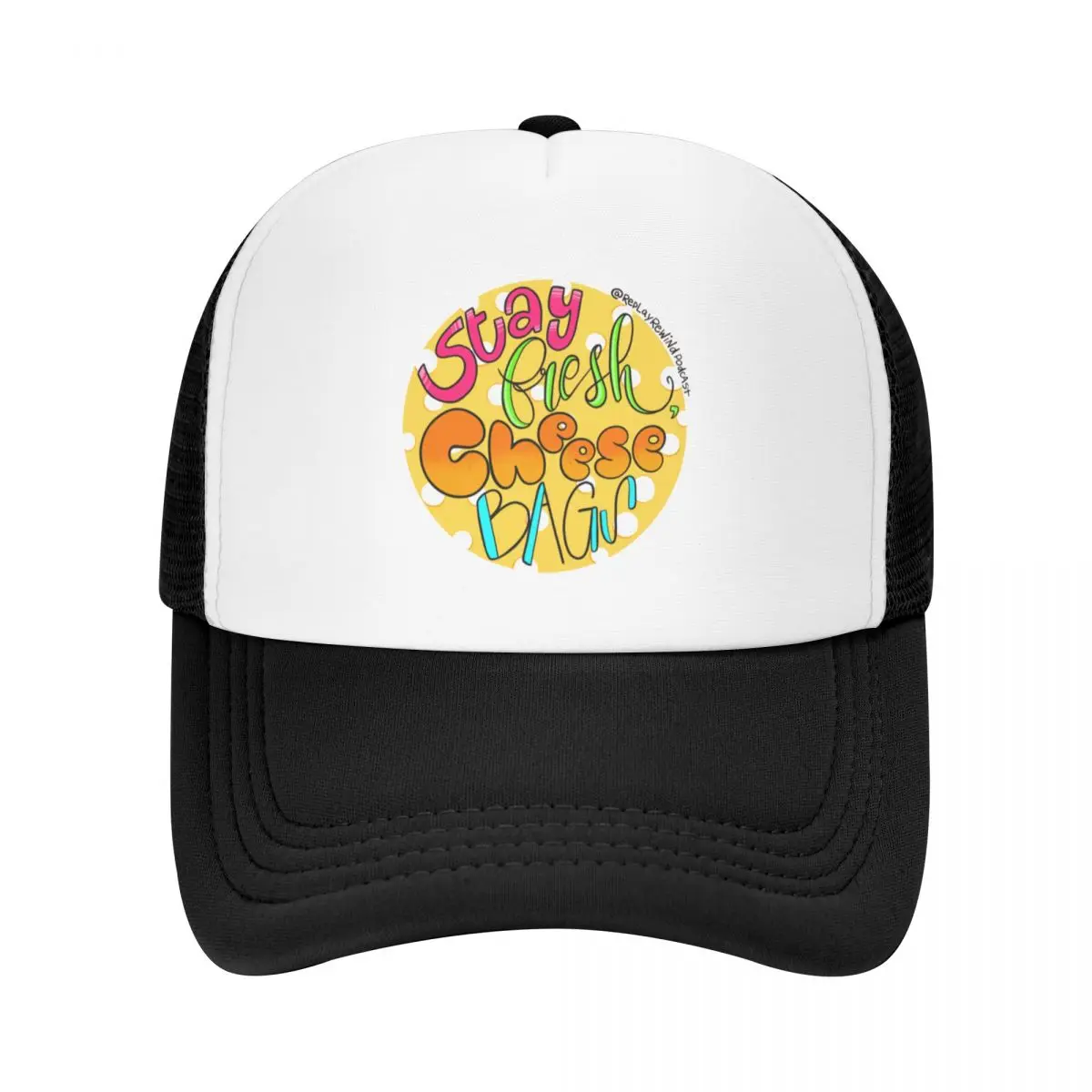 

Stay Fresh, Cheese Bags Baseball Cap Sun Hat For Children black Cosplay Women's Golf Wear Men's