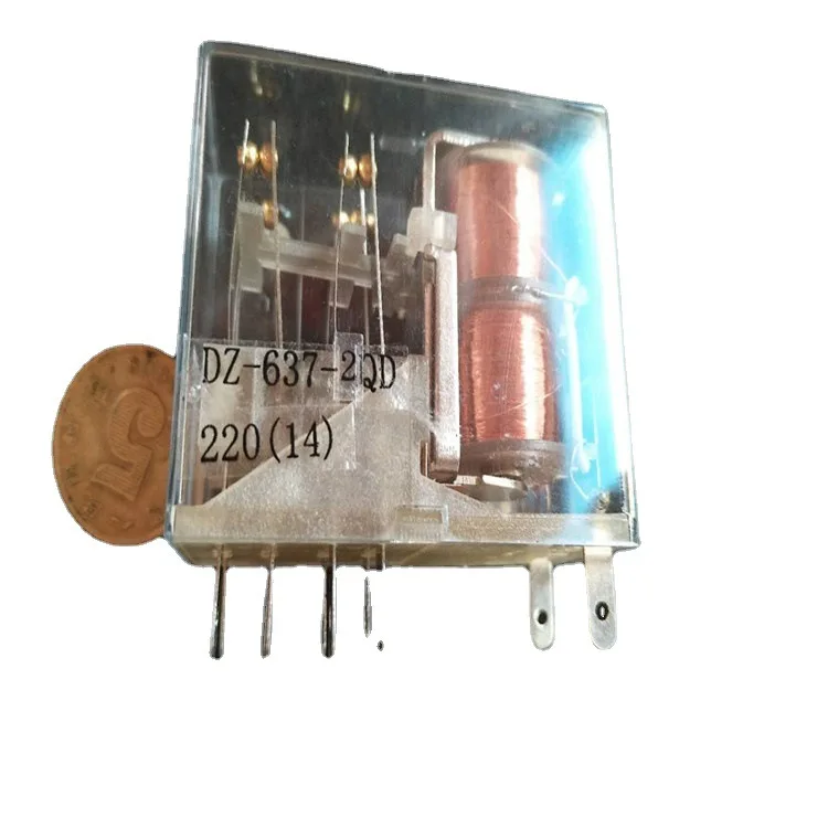 DZ 617/DZ619/DZ637 Small Intermediate Electromagnetic Relay DZ619-4H-DC220V Intermediate Relay