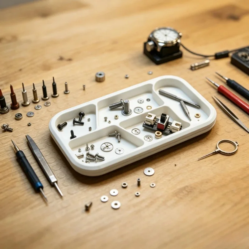 Multi Compartment Parts Storage Tool Tray Plastic Screw Organizer Plate for  Repair Model Small Component Sorting Holder