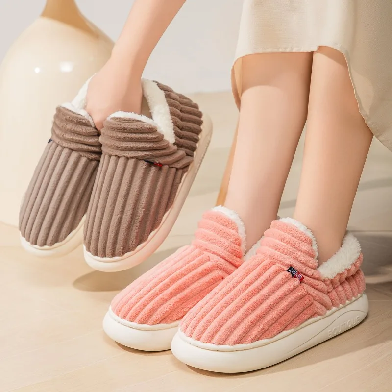 

Winter New Women's Cotton Shoes Paired with Thick Plush Snow Boots Fashionable Comfortable Cold Resistant and Warm Cotton Boots