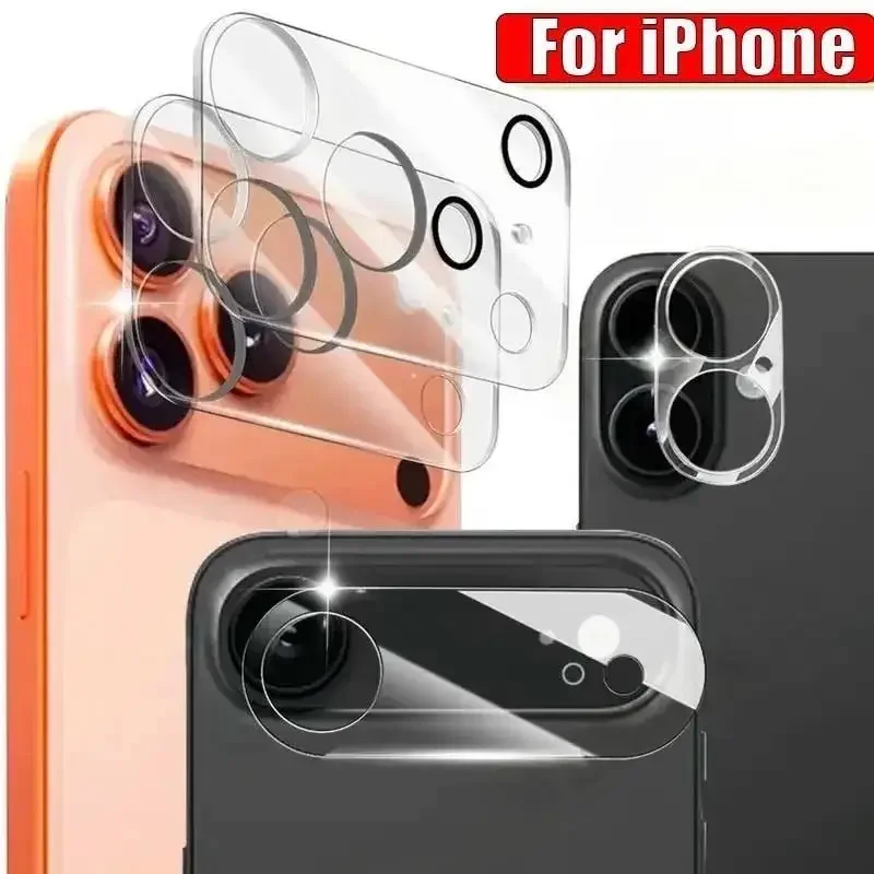4PCS 3D Camera Protector For iPhone 17 Pro Max Air Lens Protective Glass Film For iPhone 16 15 14 13 Pro Max