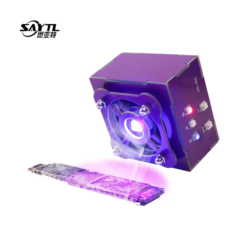 

SAYTL 2in1 Cooling and curing machine UV lamp + Cooling fan for curing solder mask PCB BGA soldering rapid cooling