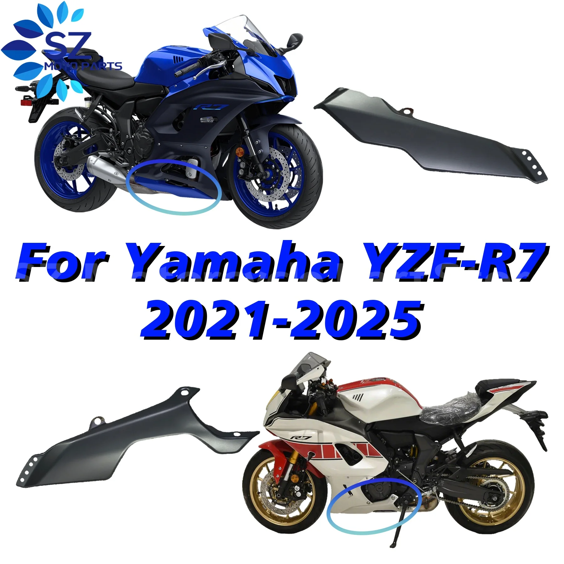 

Полный комплект обтекателей для мотоцикла для YAMAHA YZF-R7 2021-2023 2024-2025, комплект обтекателя кузова, комплект обтекателя кузова, ABS