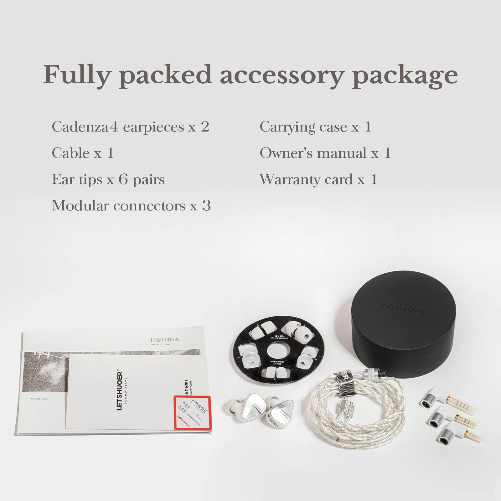 Pre-order LETSHUOER Cadenza 4 HiFi Earphone 10mm Dual-Chambered
