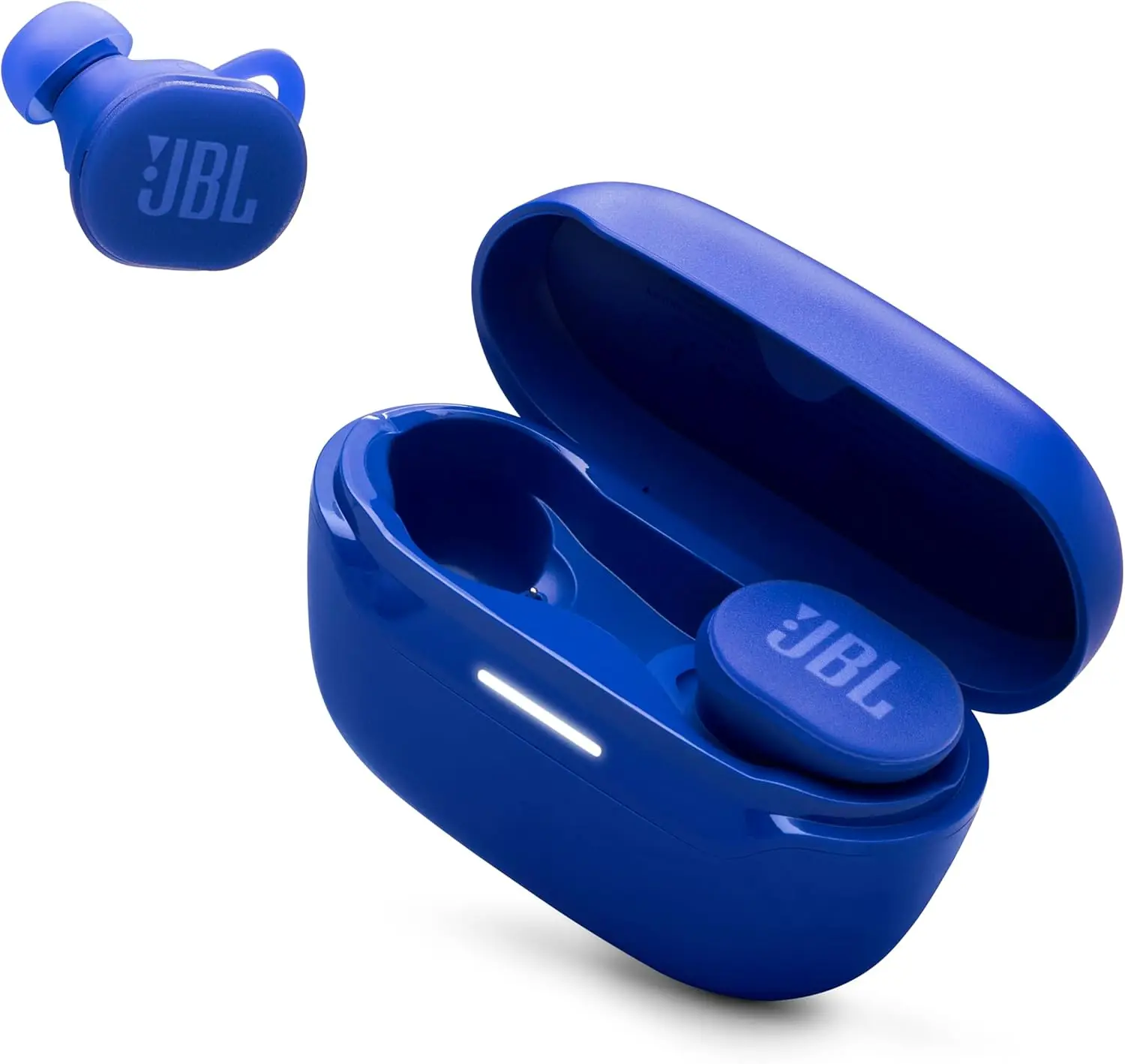 Waterproof Sports Earbuds with Active Noise Cancelling, 48Hrs Playback & Fast Charging in Blue