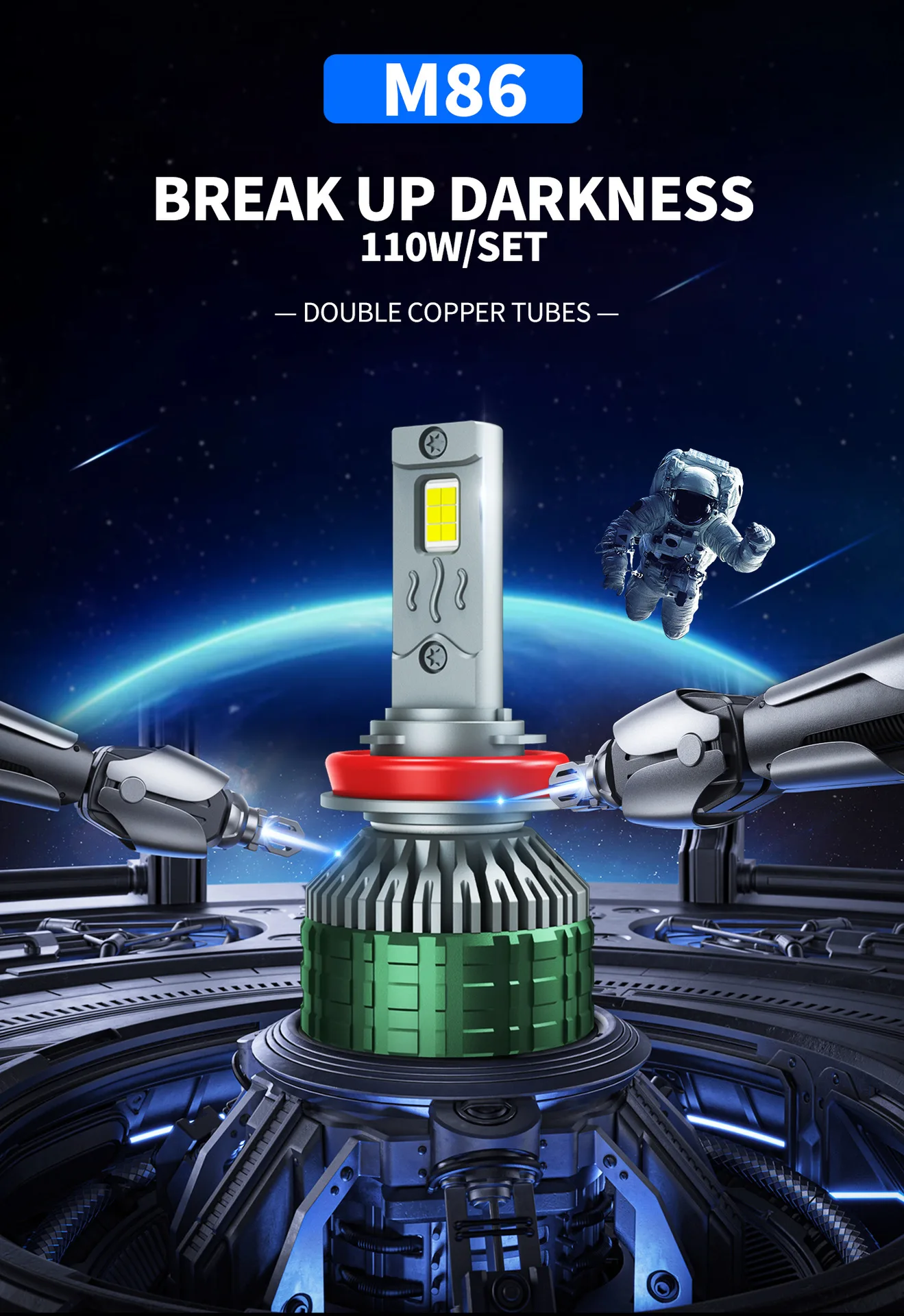 ZTZPIE 6500K H7 H4 Led Lights High Bulb CSP 5570 For Car H11 9005 HB3 9006 HB4 H1 Led Canbus Headlight Fog Light 2800W 2800000LM