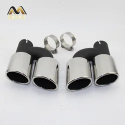 Tailpipe Stainless Steel Exhaust pipe Muffler Tip CLAMP type fit for Audi A4 A5 A6 A7 to modify S4 S5 S6 S7