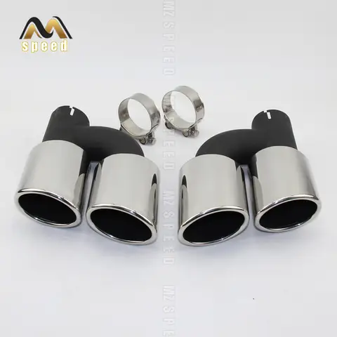 ท่อไอเสียท่อไอเสียสแตนเลสท่อท่อไอเสีย TIP CLAMP ประเภท Fit สําหรับ Audi A4 A5 A6 A7 ปรับเปลี่ยน S4 S5 S6 S7