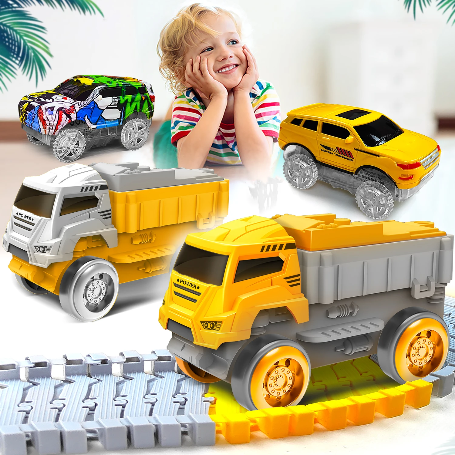 Magische Kletterbahn für Kinder, Technik-Auto, Lernspielzeug, Zugset, Geburtstagsgeschenk für Kinder – Detail 4