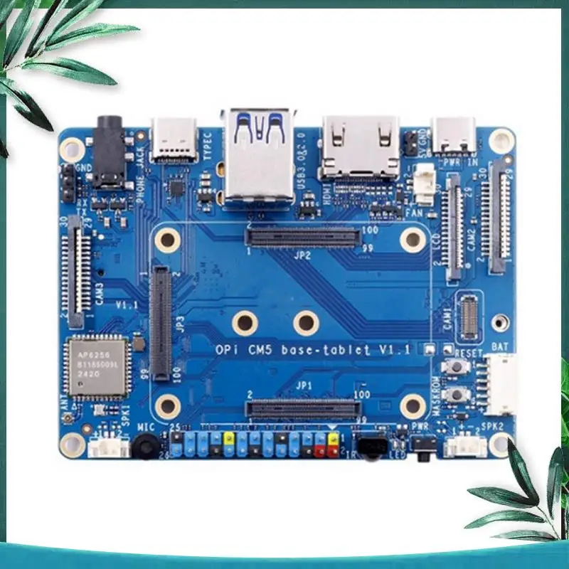 (NEW) For Orange Pi CM5 Tablet Base Board Withwifi+BT BLE, M.2 M-Key NVME/SATA SSD Support Fororange PI Compute Module 5
